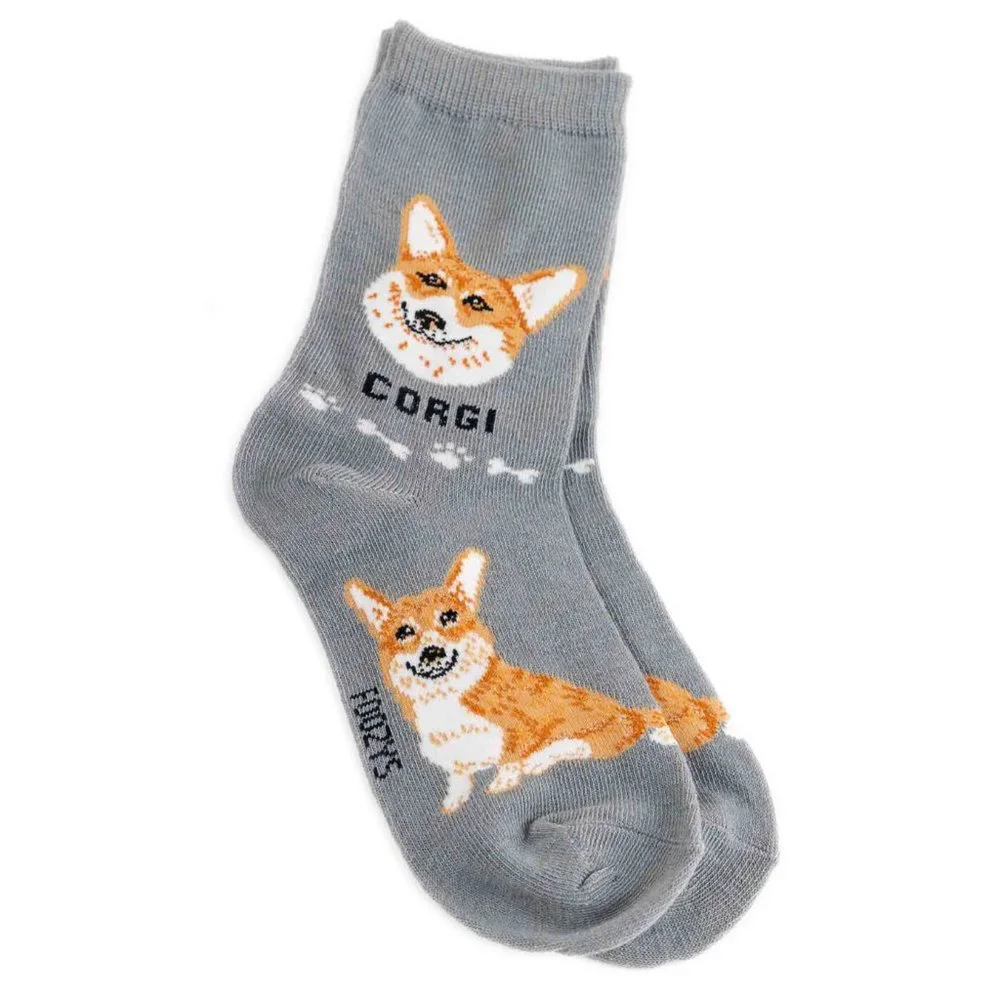 Corgi Pembroke Welsh Dog Doge Coin Crypto Foozys Puppy Loyal Cute Socks 2 Pairs